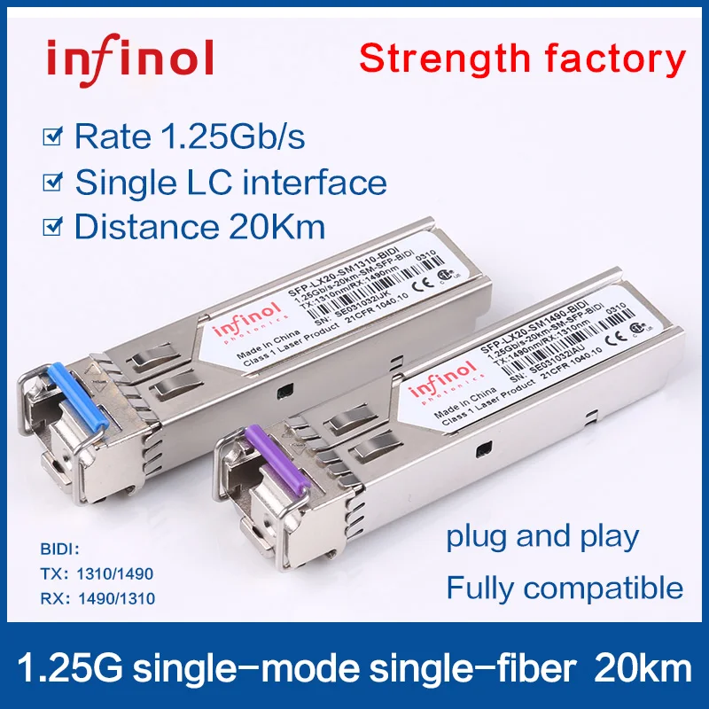 Infinol SFP-LX20-SM1310/1490-BIDI