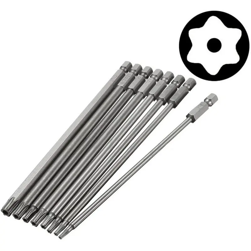 

8 шт., Набор бит для отвертки с шестигранным хвостовиком 1/4 мм