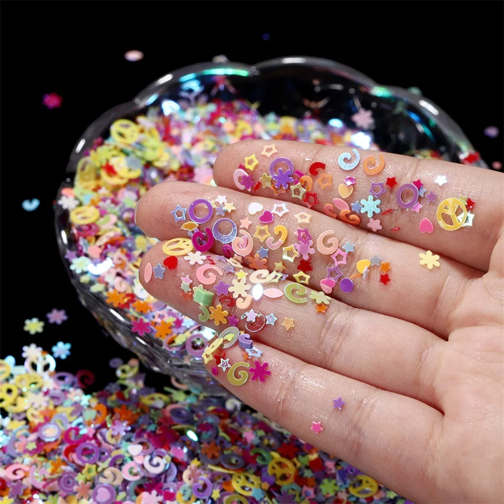 

Handmade Crystal Epoxy UV Glue Dream Glitter Filling Eye Makeup Sequins DIY Jewelry Material Nail Art