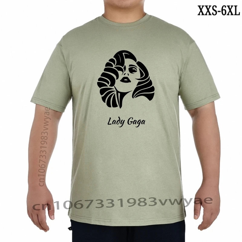 

Lady Gaga Singer Ornament TShirt Design Men Men Men Fitted Classic Unique Tee Shirt XXS-6XL