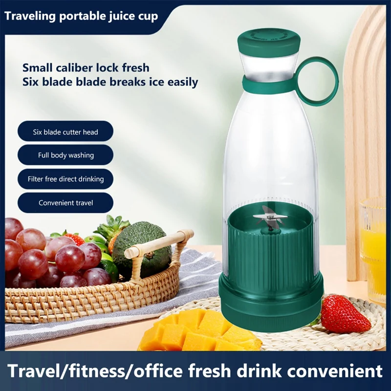 

Rechargeable Mixers Fruit Juicers Mixers 6 Blades Portable Electric Juicers Maker Fruit Blender Fruits Extractors