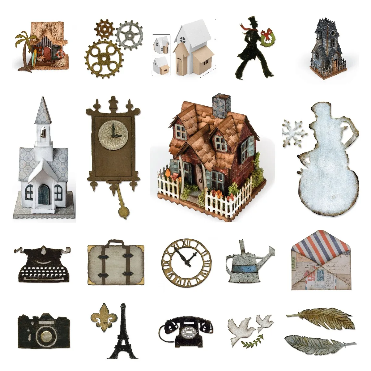 

Beautiful House Phone Metal Cutting Dies For Scrapbooking Paper Craft Handmade Card Album Punch Art Cutter 2022 New