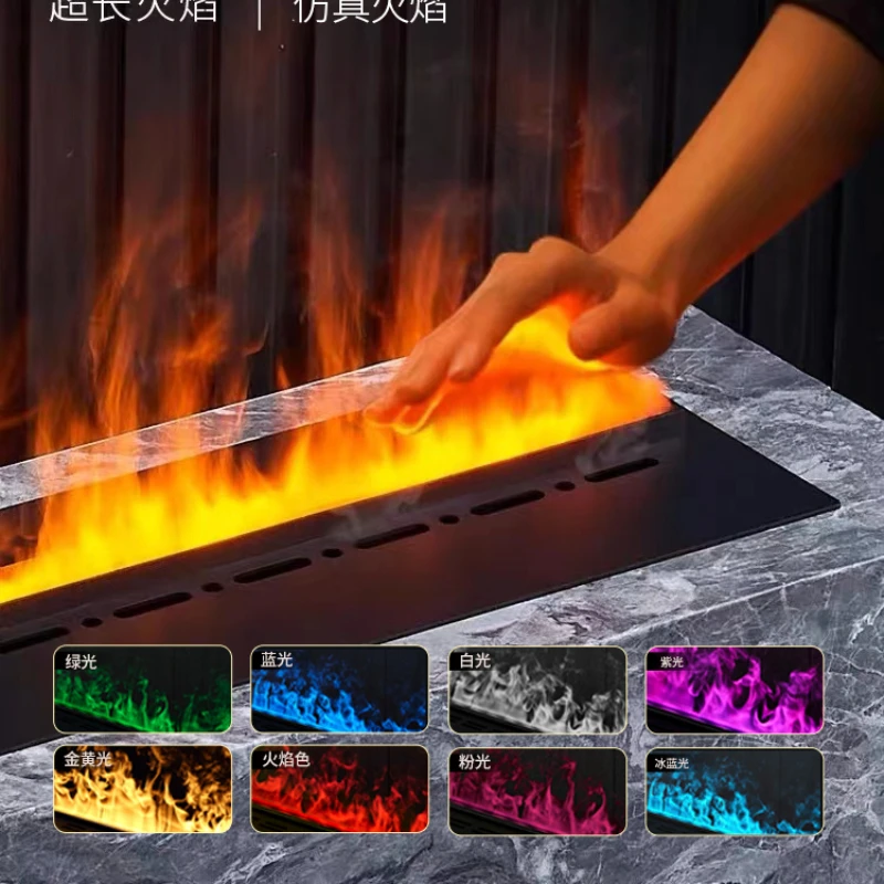 

3D Atomization Fireplace Core Embedded Decoration Simulation Flame Fireworks Villa Living Room Intelligent Humidification