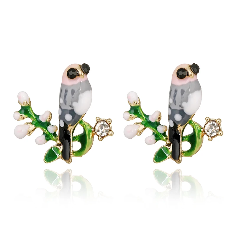 Muylinda Серьги Подарки для женщин Птица Эмаль серьги девочек маленькие ювелирные