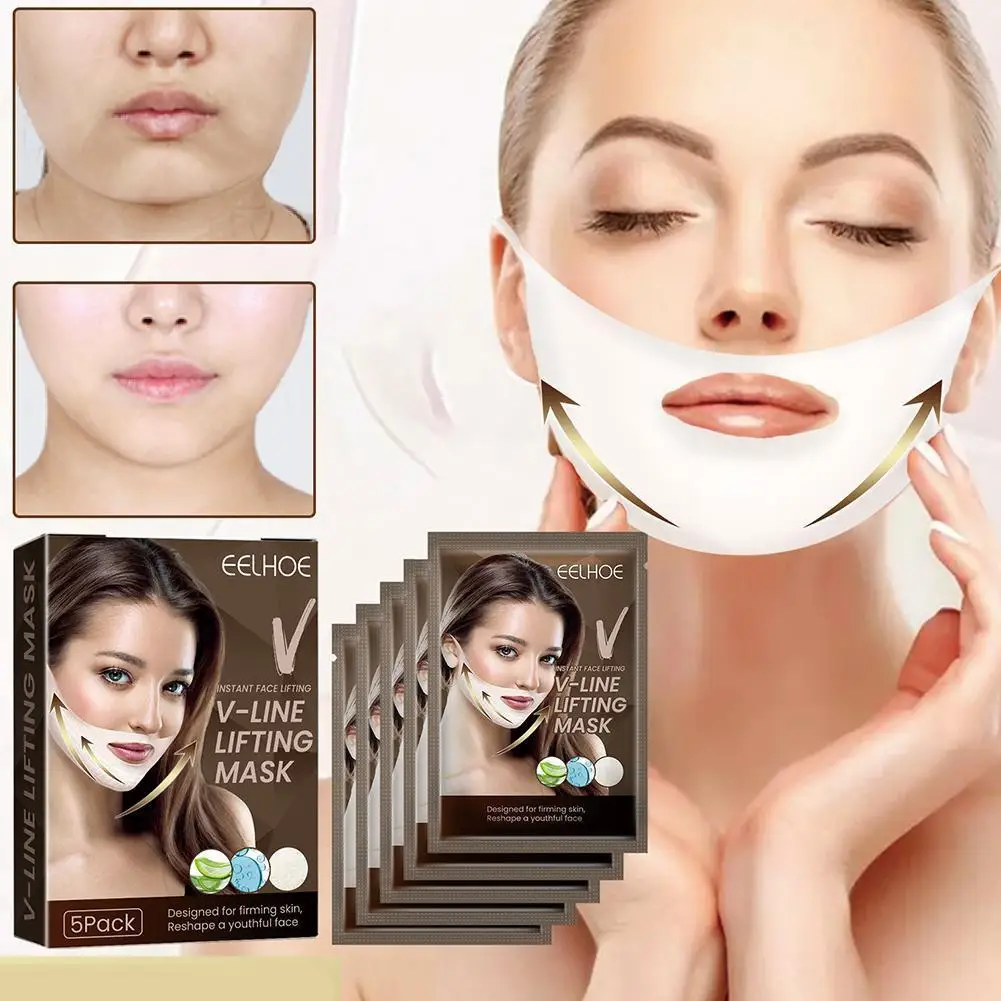 

Face Lift Slimming Mask Neck Mask Face Lift V Lifting Up Wrinkle Patch 4D Skin Removr Reducer Care Chin Double Chin G2Q2