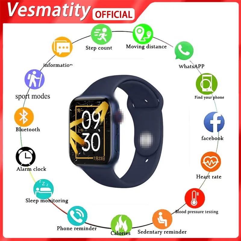 

2022 New X8 Max Men's Sports Tracker Sleep Monitor Women's Waterproof Watch Bluetooth Calling Smart Watch