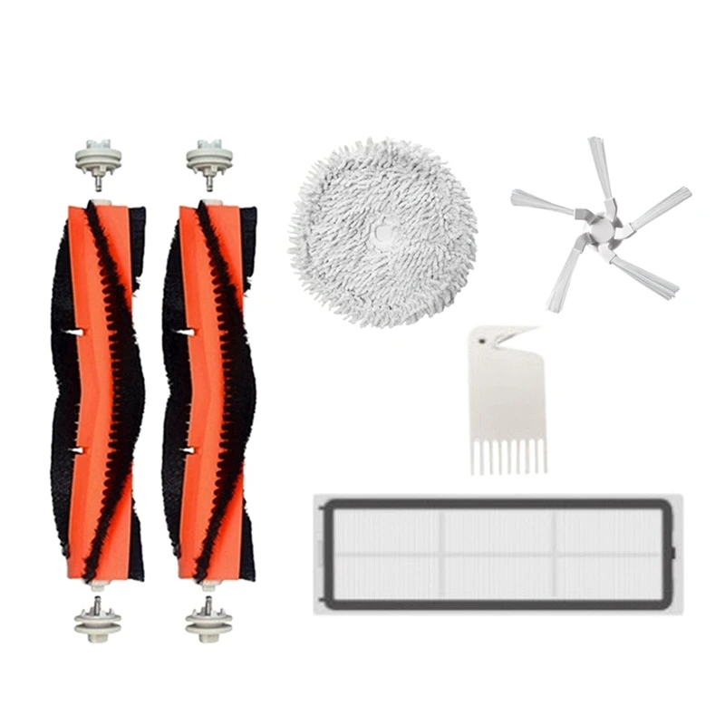 

Аксессуары для робота-пылесоса Xiaomi Dreame W10/W10 Pro, съемная основная и боковая щетка, насадка на швабру, набор фильтров НЕРА, 6 шт.