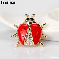 high grade insect brooch fashion animal brooch rhinestone female jewelry ladybug brooch women clothing accessories