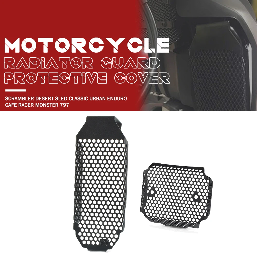 

Oil Cooler Guards AND Rectifier Guard Protection For Ducati Scrambler Desert Sled Classic Urban Enduro Cafe Racer Monster 797