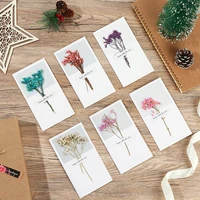 craft wedding supplies diy gifts invitation decor handmade dried flowers papercards folding type greeting cards
