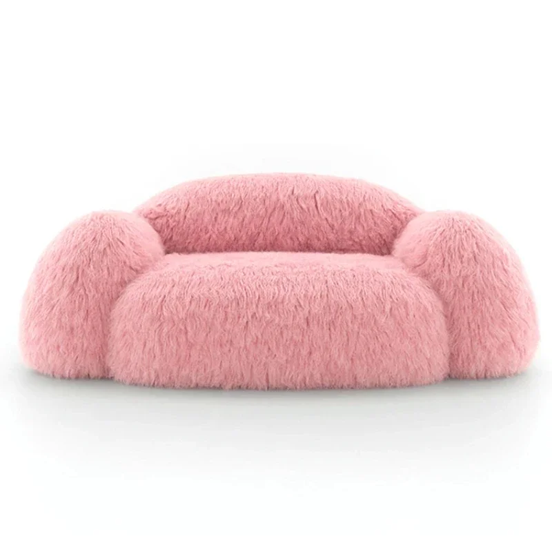 Ленивый диван татами девочка розовый плюшевый простой современный гостиная