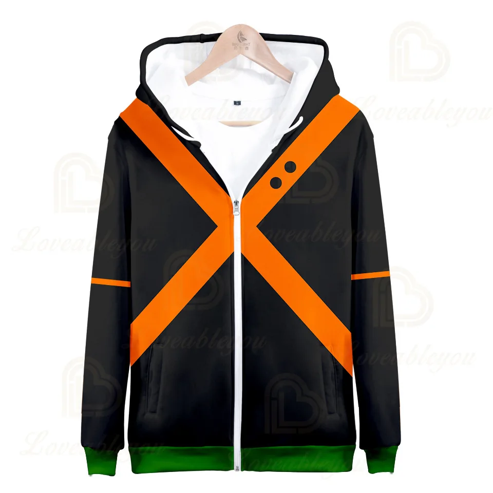 My Hero Academia 3D Hoodie Sweatshirts Uniform Men Women Pullover Hoodies School College Style Tops Outerwear Coat Outfit