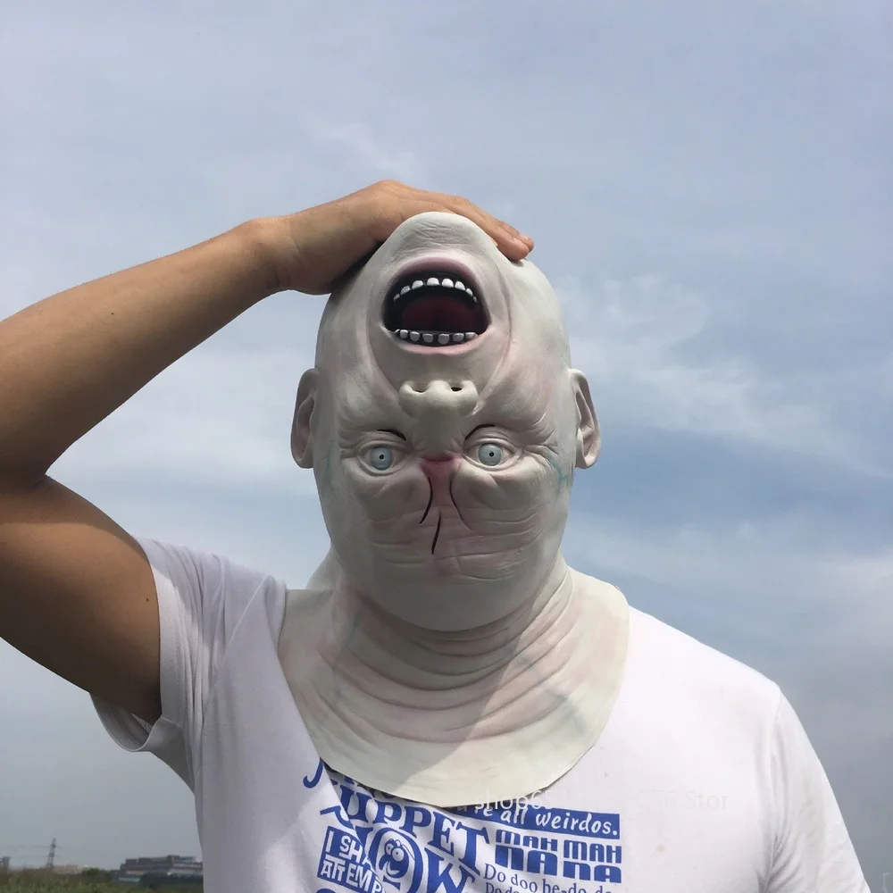 

Хэллоуин, ужасная маска монстра, взрослая голова с полными головами, страшная Женская латексная маска на голову, Рождественская вечеринка, фотореквизит, подарок