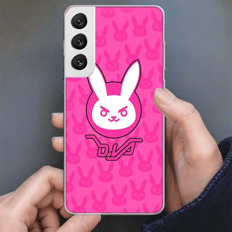 Game O-Overwatchs-DVA Phone Case For Samsung Galaxy S23 S22 S21 Ultra S20 FE S10 Plus S10E S9 S8 + S7 Edge Soft Cover Silicone S images - 6