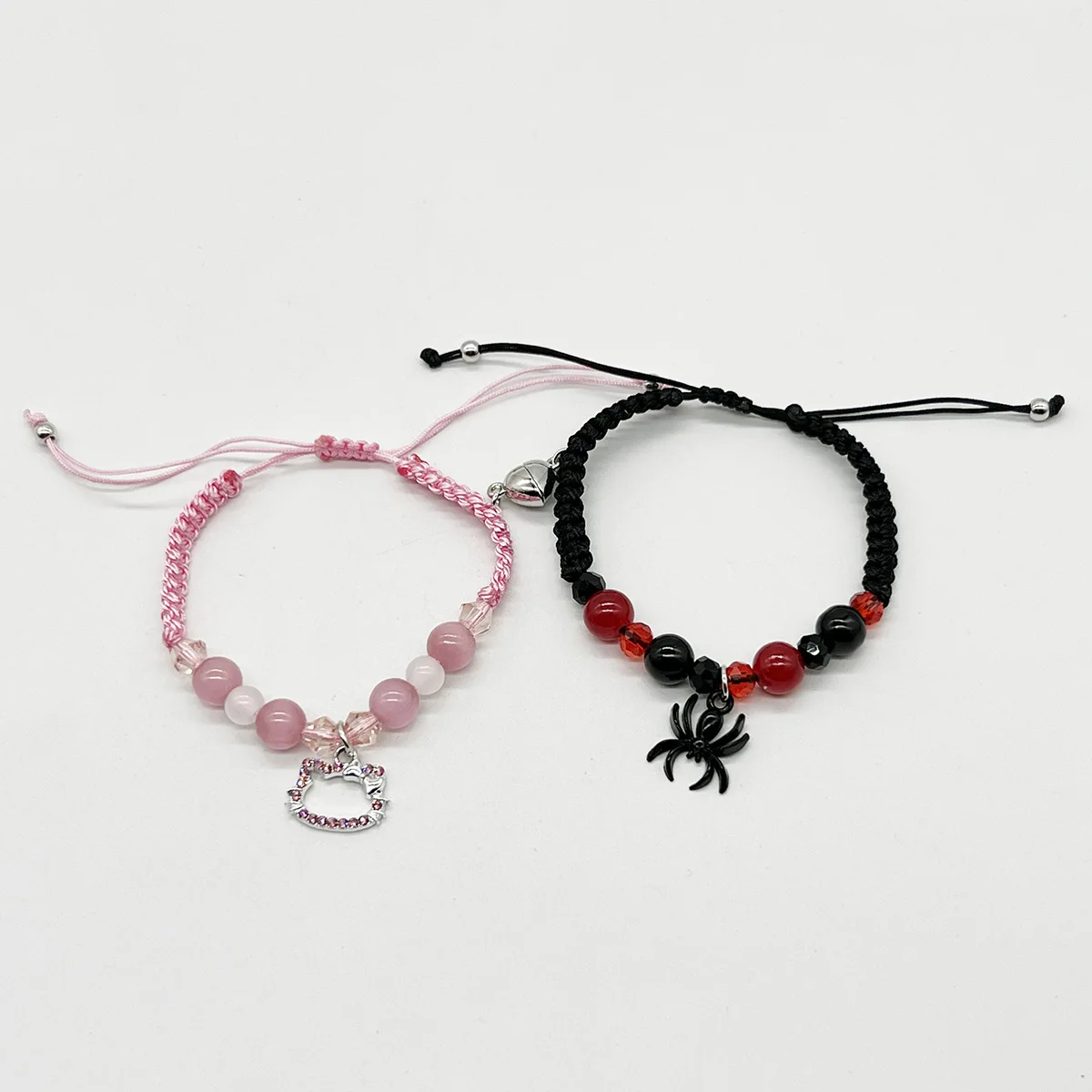 2 шт./компл. готический паук летучая мышь кошка браслеты дружбы лучший друг Bff