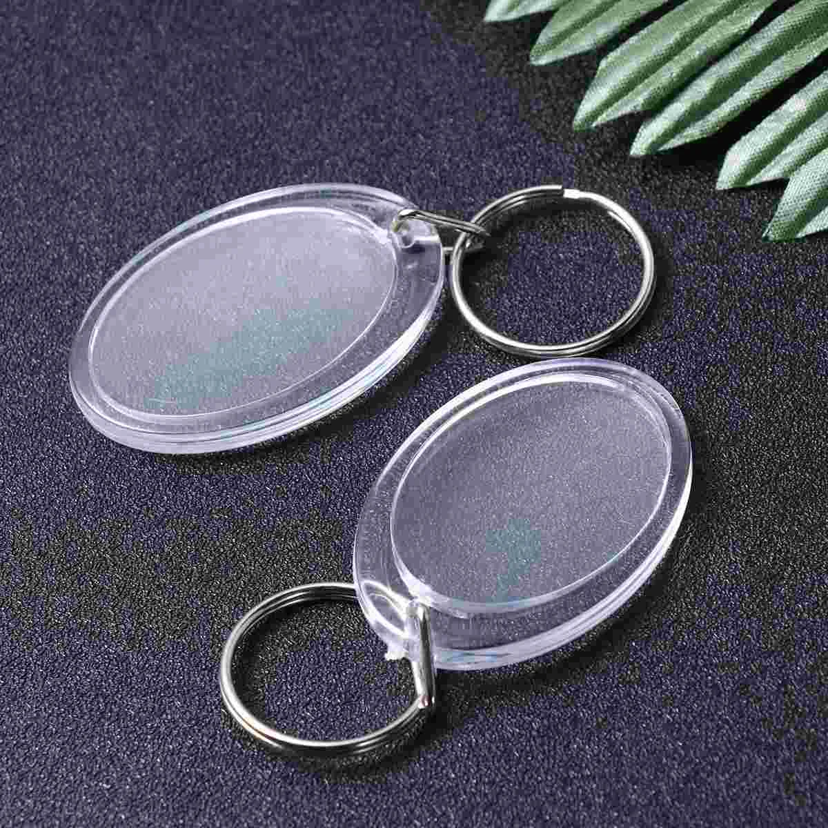 

24Pcs Photo Gifts Picture Frame Keychain Photo Frame Keyring Clear Picture Keychain for DIY Artwork Souvenir Gifts