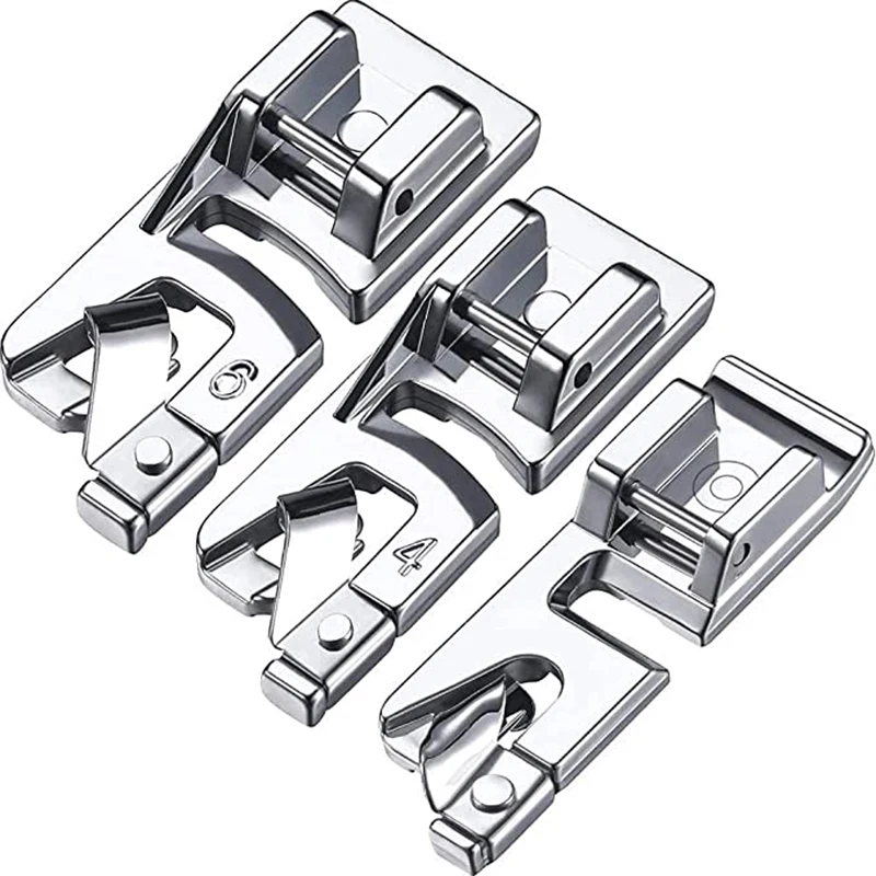 

3/4/6mm High Quality Sewing Machine Crimping Presser Foot Brother Janome Low Handle Buckle Sewing Machine Sewing Accessories