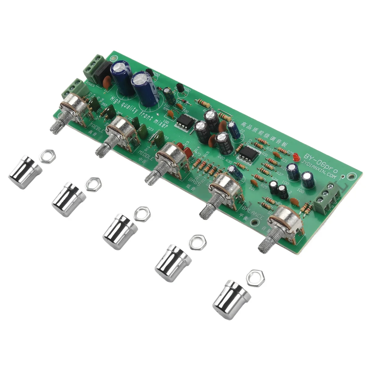 2.0 HIFI AN4558 Аудио предусилитель Bass Midrange Treble Balance Регулируемый аудио Готовая плата с