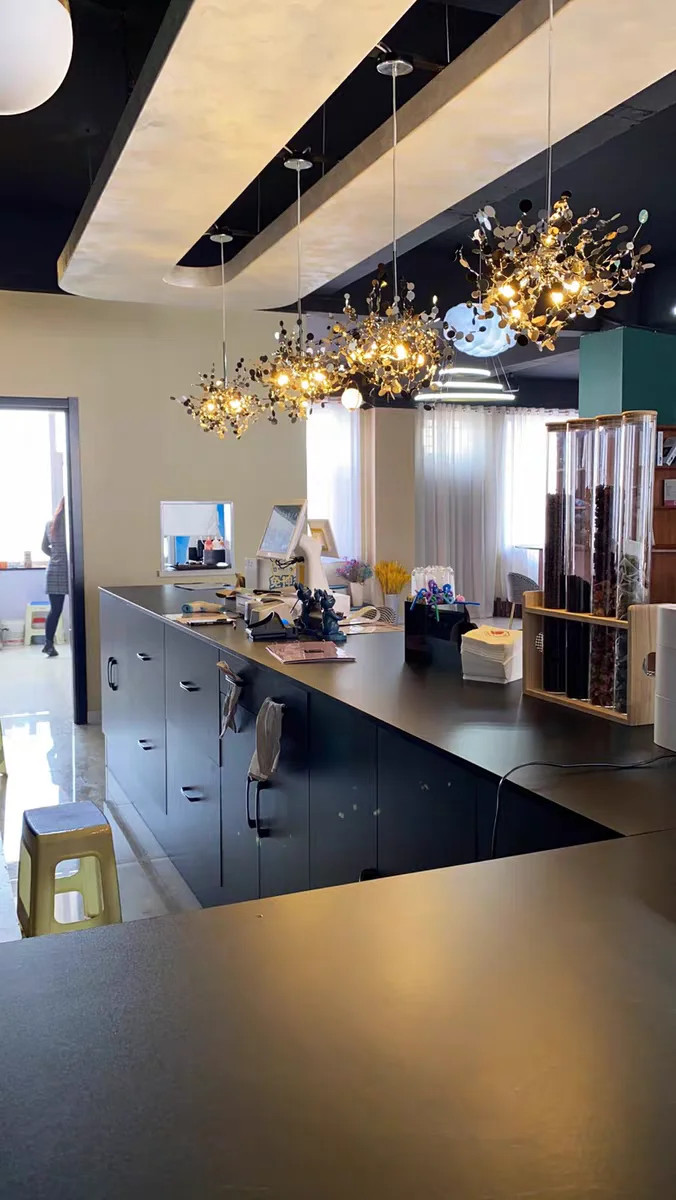 Скандинавская современная индивидуальная светодиодная люстра из нержавеющей