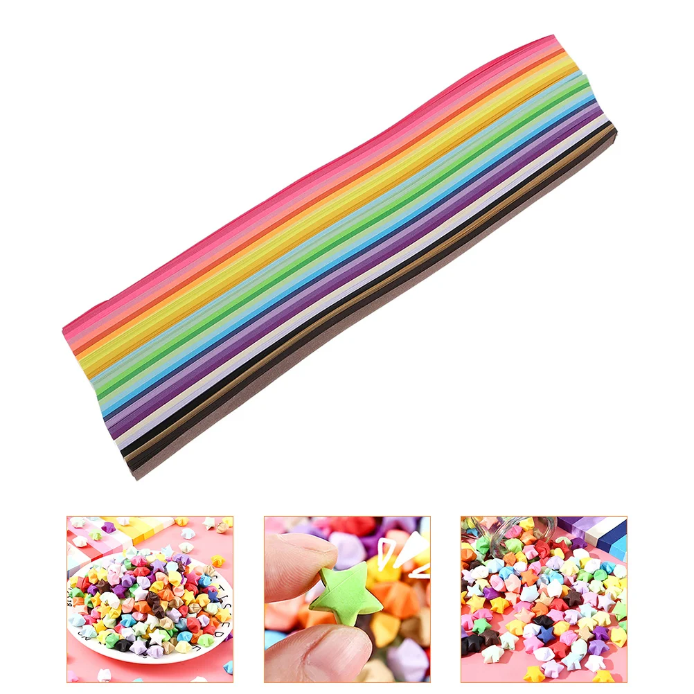 

2160pcs Colorful Star Folding Papers Handwork Papers Folding Origami Strips