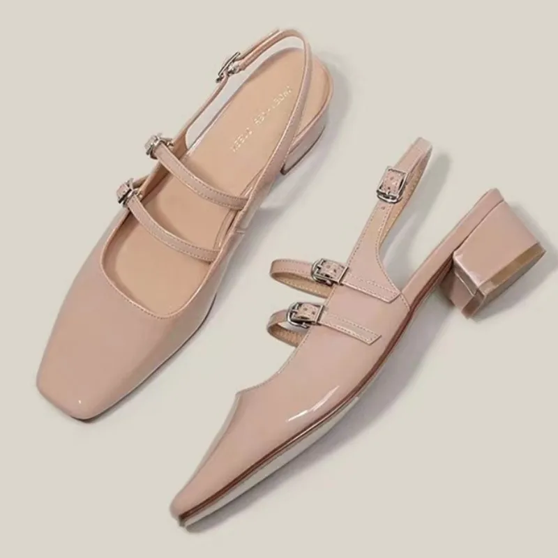 

2023 обувь в стиле "Лолита", модные туфли на массивной подошве «Мари Джейн», новые брендовые летние женские сандалии, шлепанцы, классические женские туфли