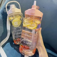 600100015002000 ml water bottles 20 233 850 767 6 oz large capacity straw plastic cup men women outdoor fitness sports
