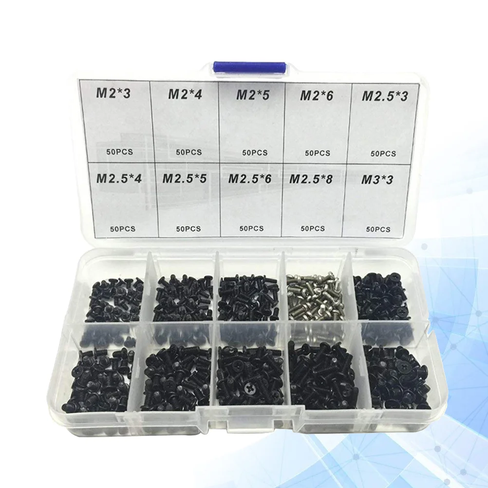 

Screws Set Screw Laptop Repairing Cross Head Notebookuniversal Computer Assortment Kit Carbon Steelreplacement Tools Self
