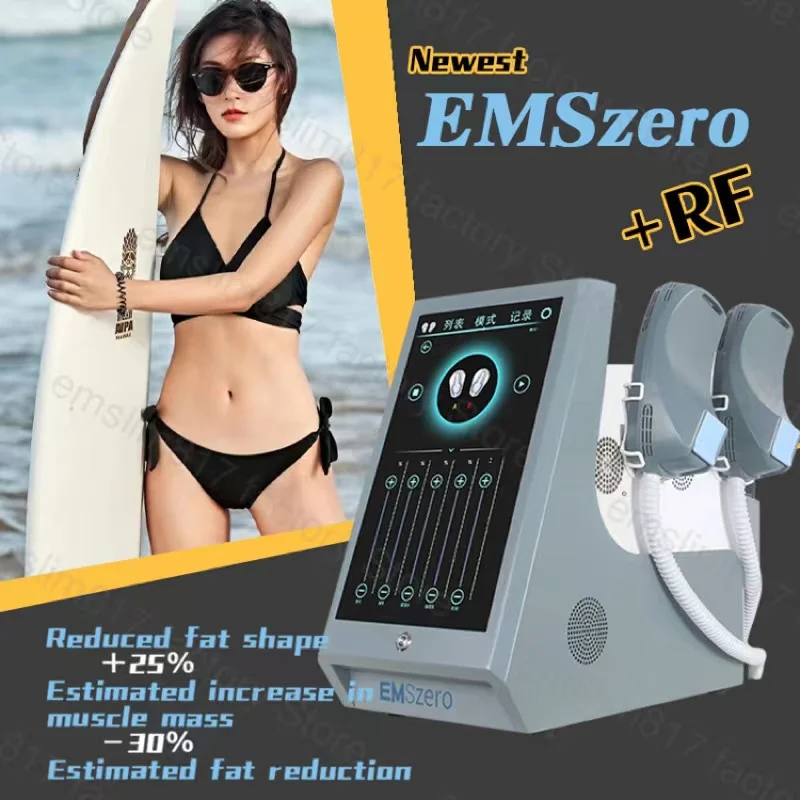 

EMSzero Neo 6000w Muscle Body Sculpting Hiemt EMSlim Machine 4 Handle RF and EMS Pelvic Stimulation Pad optional