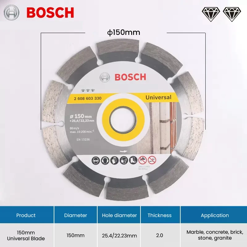 

Bosch Циркулярные алмазные диски для резки камня 105/110/125/180 мм