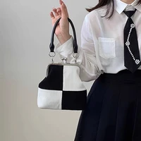 xiuya vintage shoulder bag woman checkerboard corduroy womens handbag 2021 small cute crossbody cell phone bags female wallet