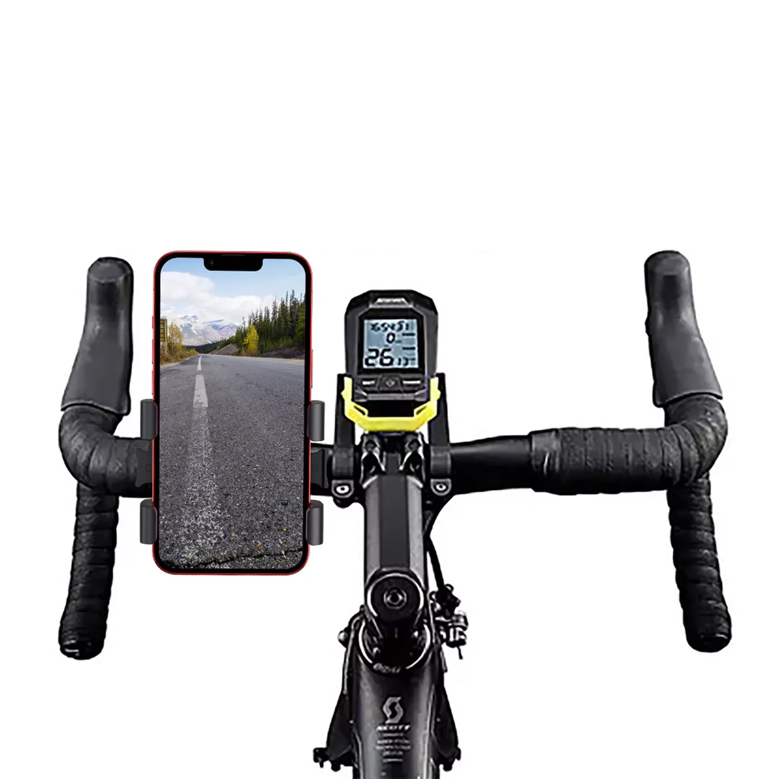 

Motorcycle Holder Bike Mount Adjustable For Electric Mountain Scooter And Dirt Bikes Bike Holder For Any Cell