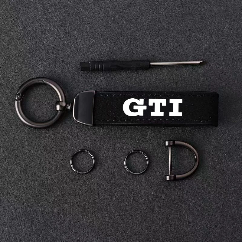 GTD GTI Брелок Замшевый Кожаный Автомобильный Для VW Volkswagen Golf 4 5 6 7 Rline Passta MK2 MK3 MK4 MK5