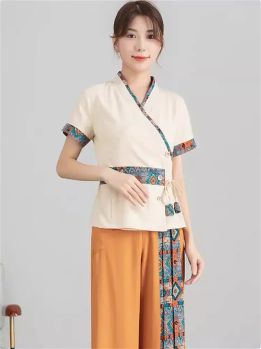 Высококачественная рабочая одежда для мастеров тайского массажа и ванны ног