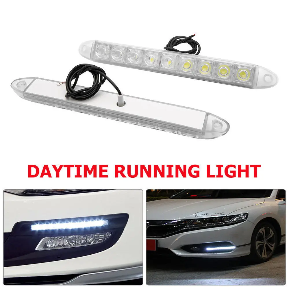 Набор из 2 светодиодных дневных ходовых огней высокой мощности 9 светодиодов