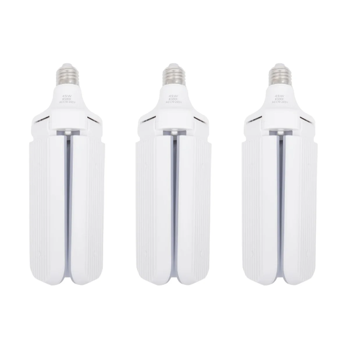 3 Pieces Corn Light Bulb Corn Light Foldable Fan Light Household Corn LED Bulbs Fan Light Corn Light Fan Light