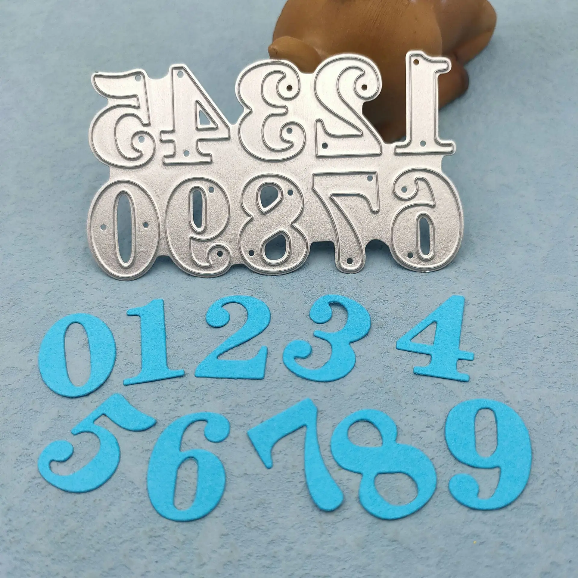 Нож с арабскими цифрами и цветочным принтом нож из углеродистой стали