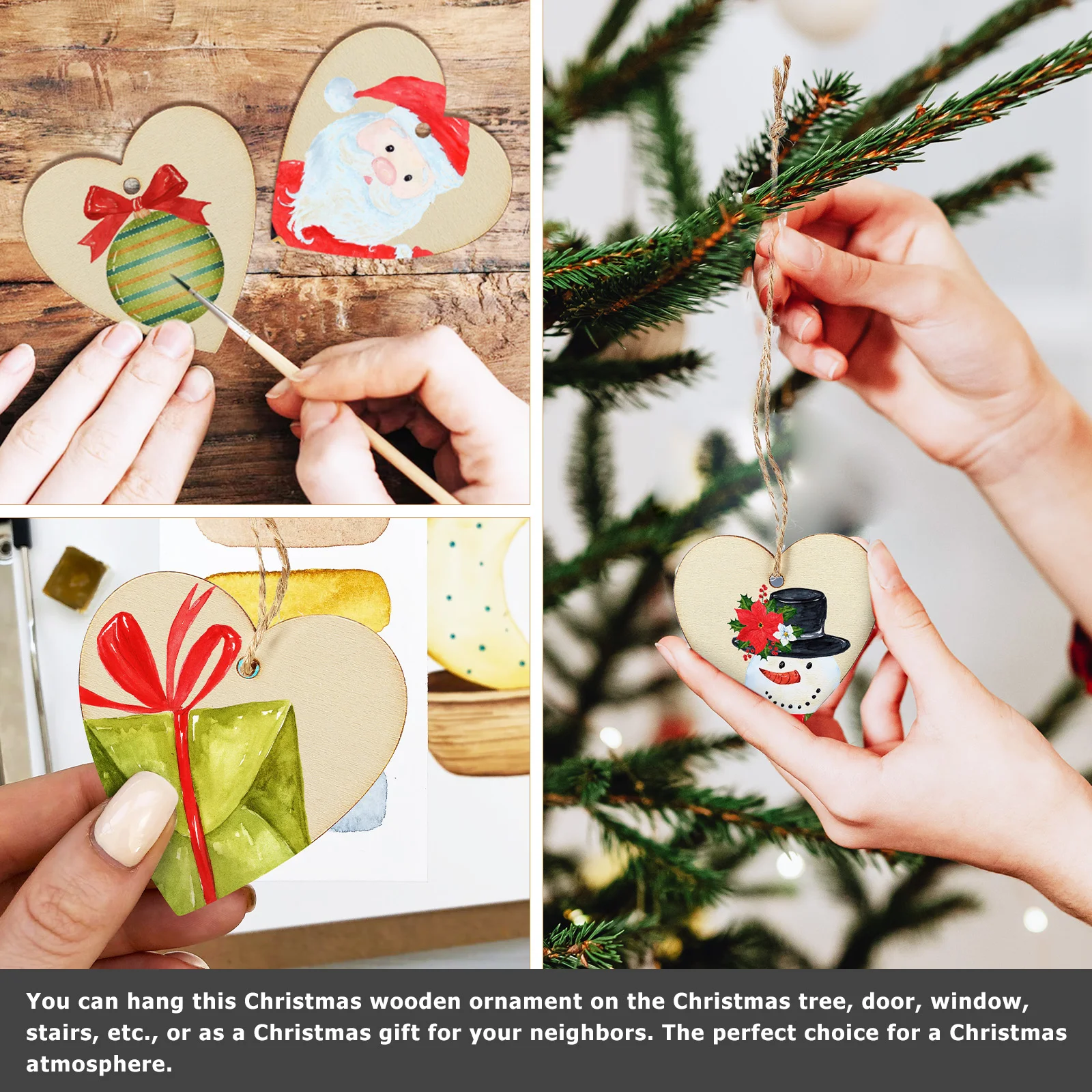 50 шт. ломтики в форме сердца деревянные чипсы формы для поделок декор любви