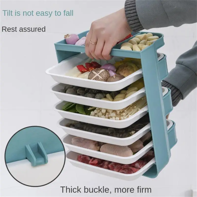 

Multi-layer Galley Rack Pp Wall Hanging Punch-free Vegetable Plate Sorting Rack Creative Wall-Mounted Kitchen Dishes Sorting