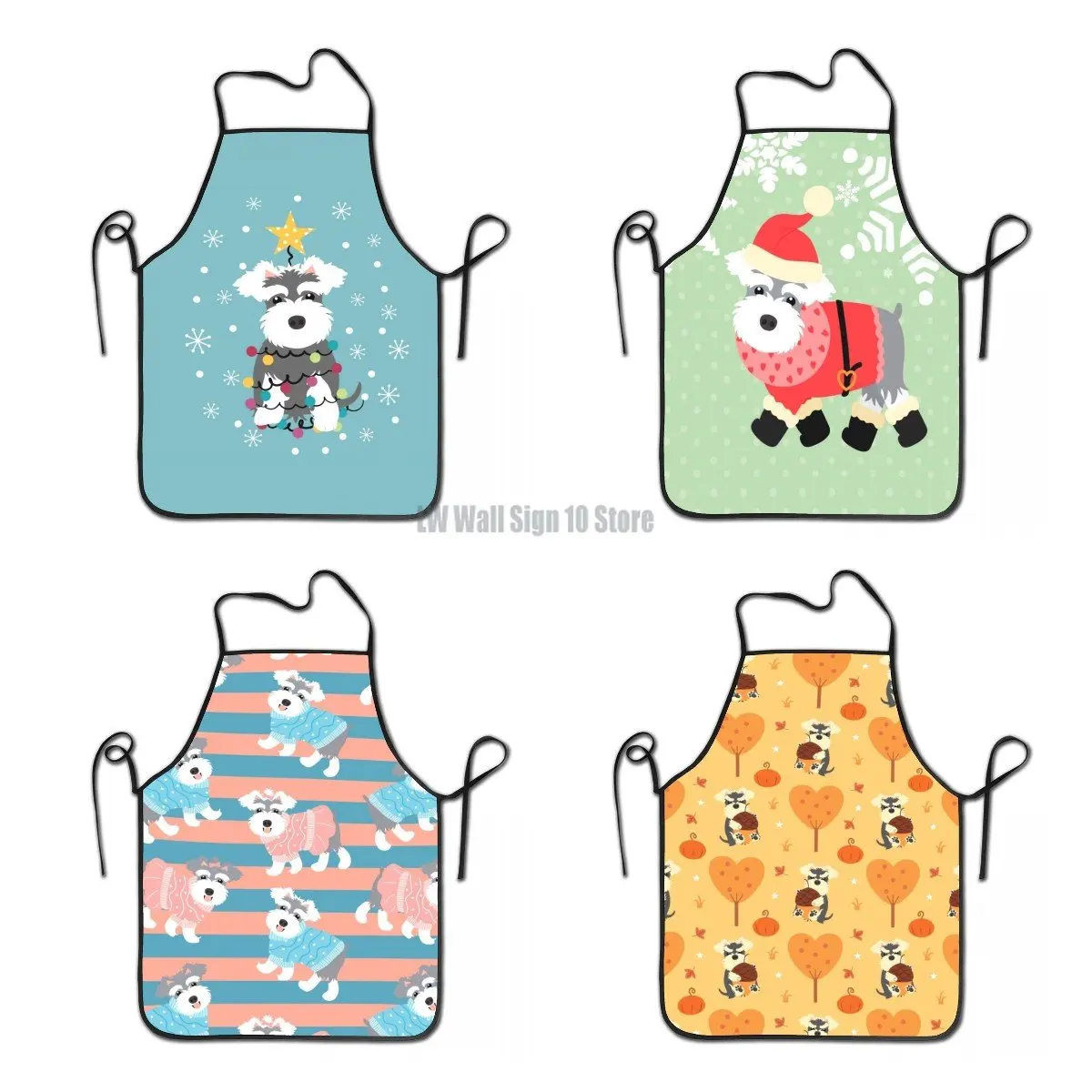 

Миниатюрный фартук для рождественской елки, фартук унисекс для женщин и мужчин, Кухонный Фартук для шеф-повара, животных, домашних животных,...