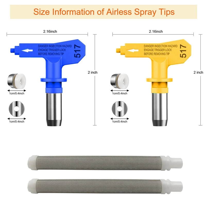 Краскопульт безвоздушного распыления 3600 PSI с защитой сиденья сопла и фильтром для аксессуаров.