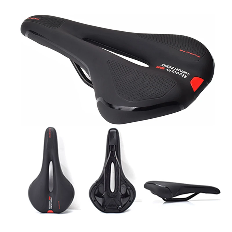 

Comfortable Bicycle Saddle MTB Mountain Road Bike Seat Hollow Gel Cycling Cushion Exercise Bike Saddle for Men and Women
