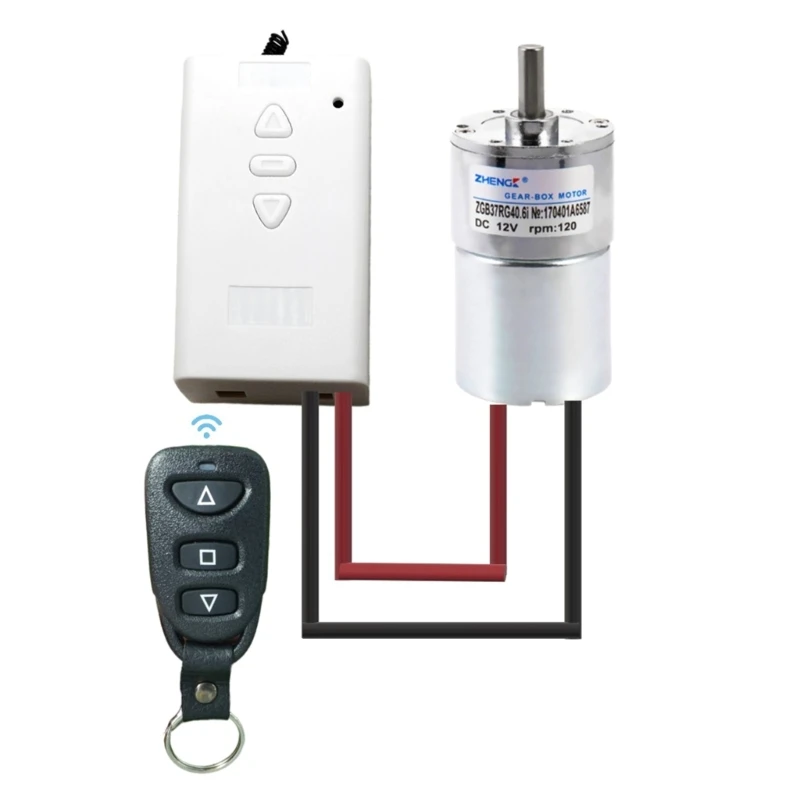 

12V 24V 36V Motor Remote Controller Motor Forward Reverse Up Down Receiver Transmitter for Electric Curtain