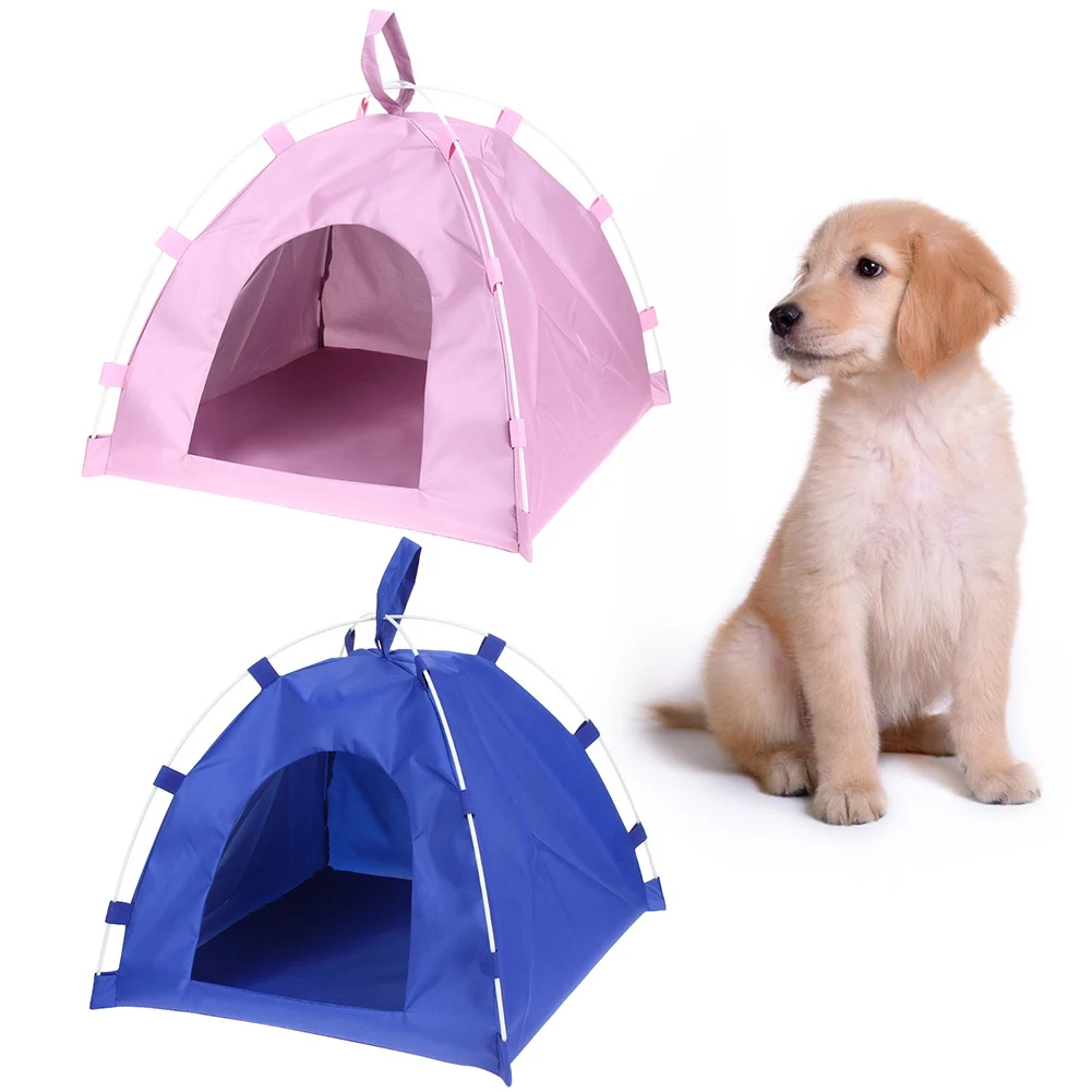 Pet Dogs Portable Foldable Cute Tent Outdoor Indoor Tent For Kitten Cat Small Dog Puppy Kennel Room Cats Nest House kennel Tent