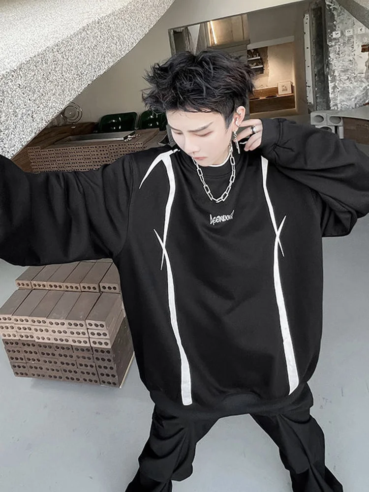 

Свитшот мужской свободного покроя с длинным рукавом и принтом