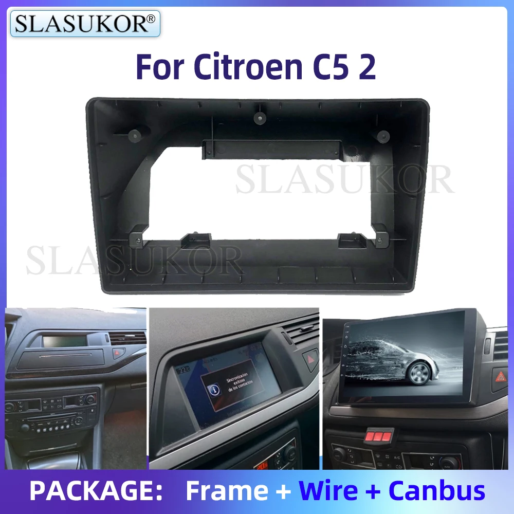 

10 "для Citroen C5 2 2008-2017 Автомобильная панель радиоприемника комплект для установки панели адаптера панели аксессуары для рамки