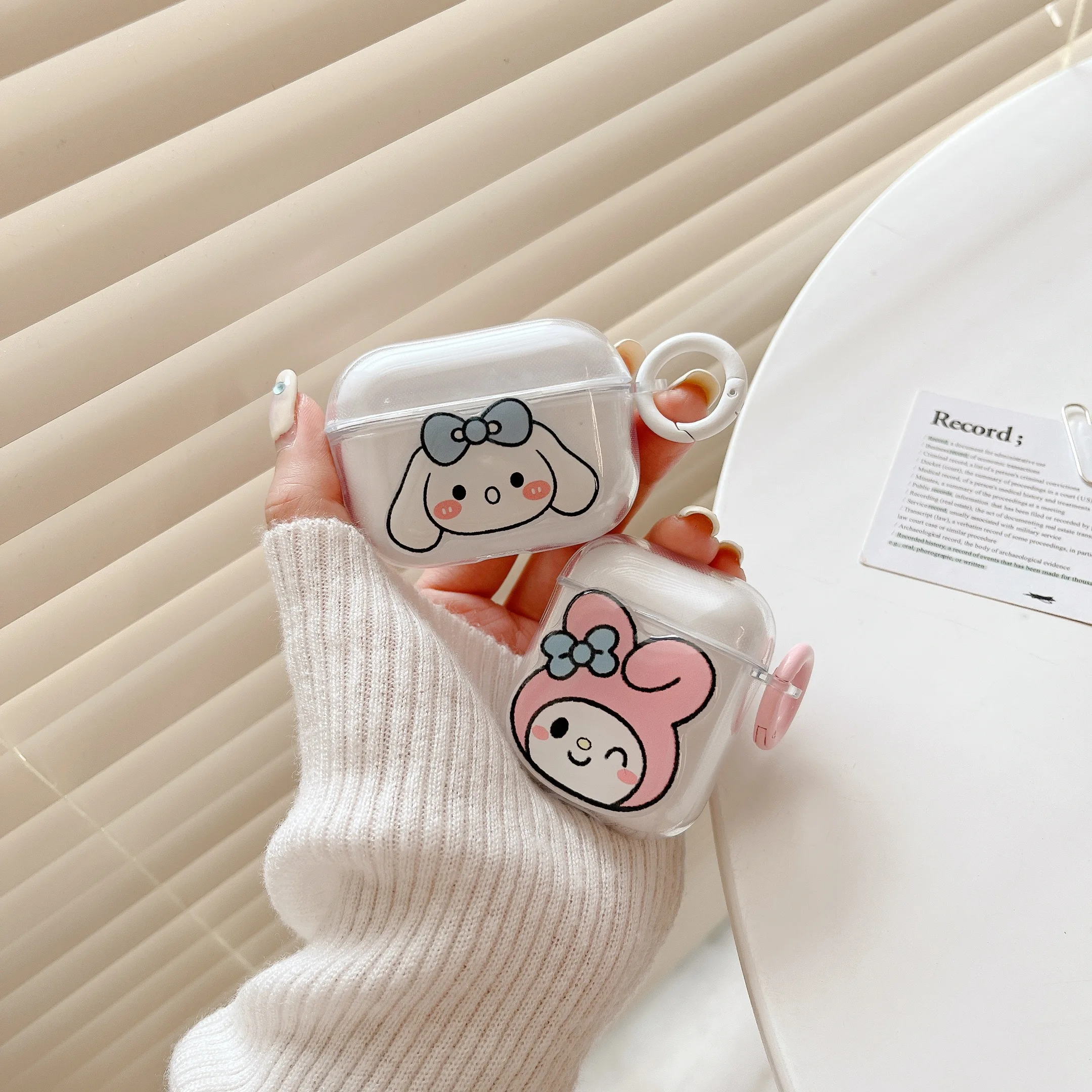 

Cute Sanrio Cinnamoroll My Melody Earphones Case for Apple AirPods Air Pods 1 Pro 2 3 Protective Cover Box