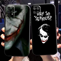 the joker clown phone case for samsung galaxy a02 a11 a12 a20 a21 a21s a22 a31 a32 a51 a52 a70 a71 a72 5g silicone cover tpu