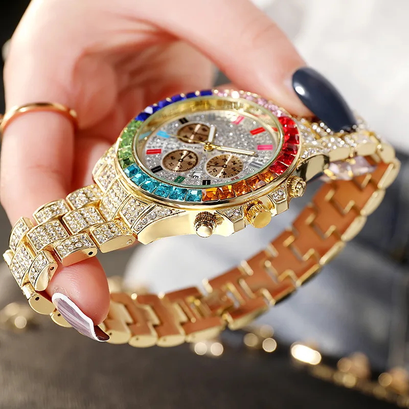 Casual Luxury Women Watches Fashion Rhinestone Stainless steel Quartz Watch Men Women Gift Business Wristwatch reloj mujer