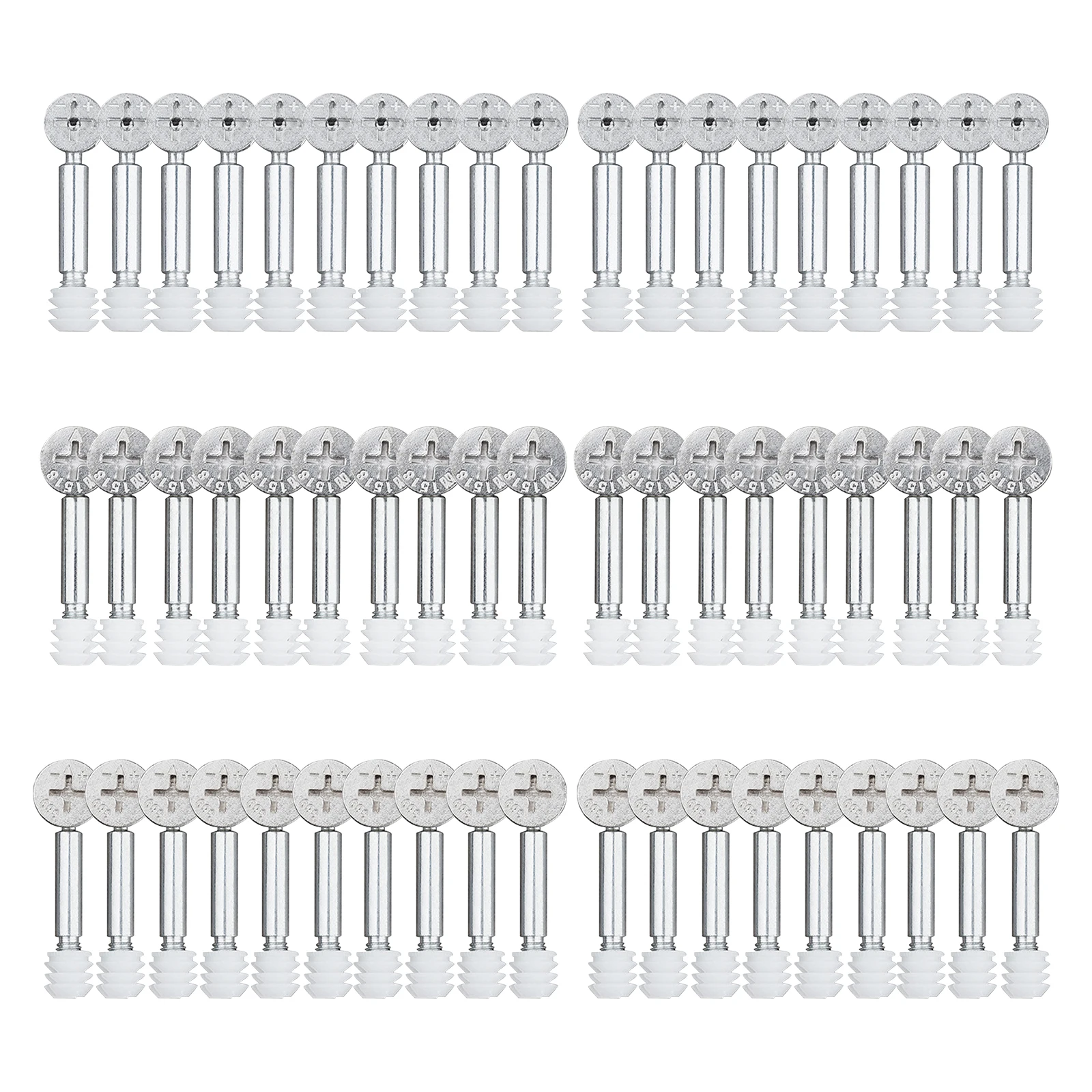 

180pcs High Hardness Woodworking Multifunctional Zinc Alloy Drawer Dresser Furniture Cam Fitting Set 3 In 1 Hardware With Dowel