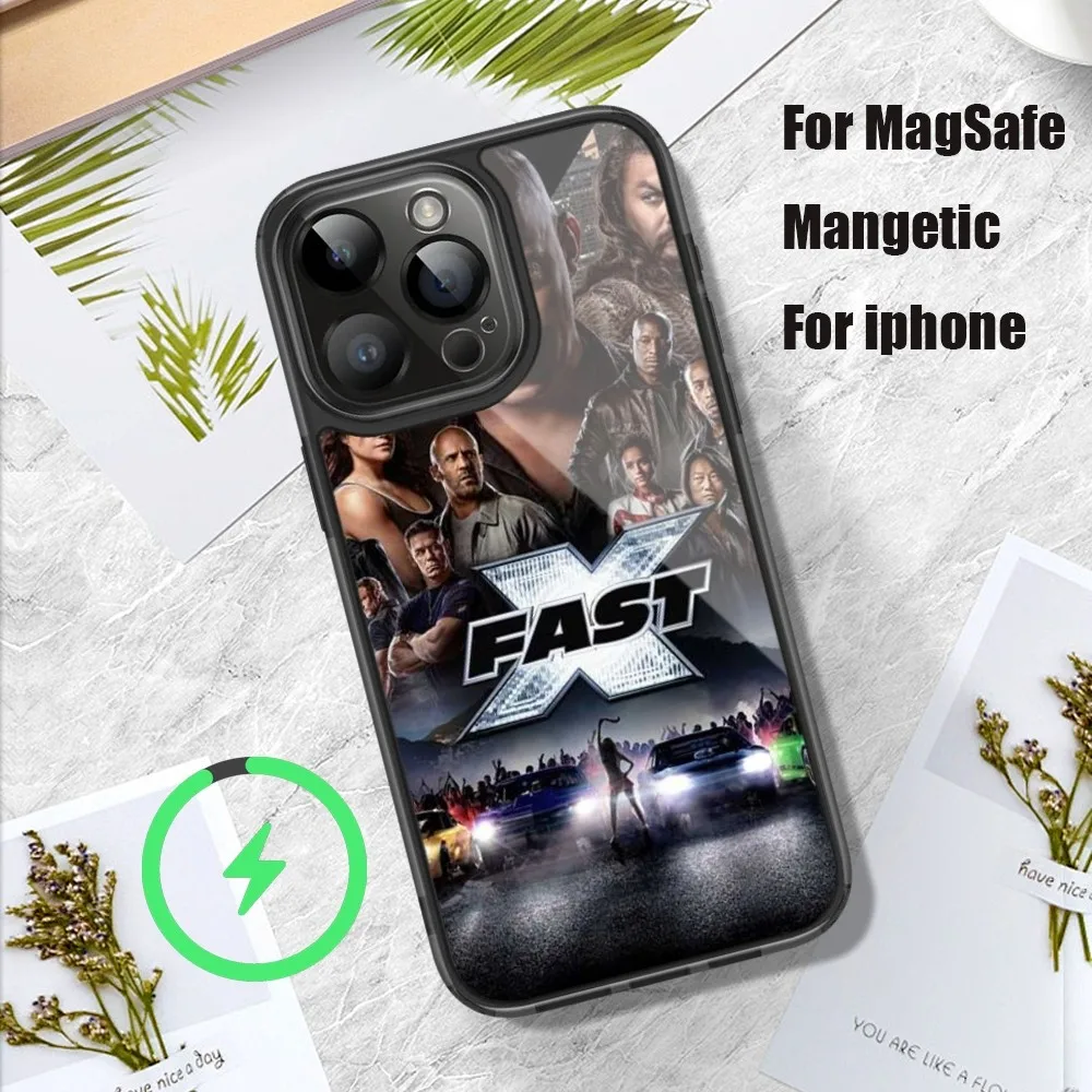 Чехол для телефона F-Форсаж фильм iPhone 11 12 13 14 15 Pro Max Plus Mini Magsafe Магнитный чехол